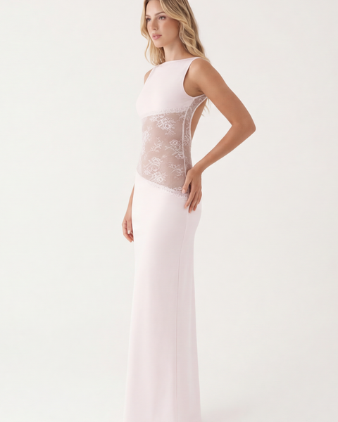 VELARA | Abito Maxi a Taglio Velato