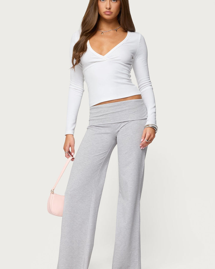 VELARA | Pantaloni Lounge Soft Fold